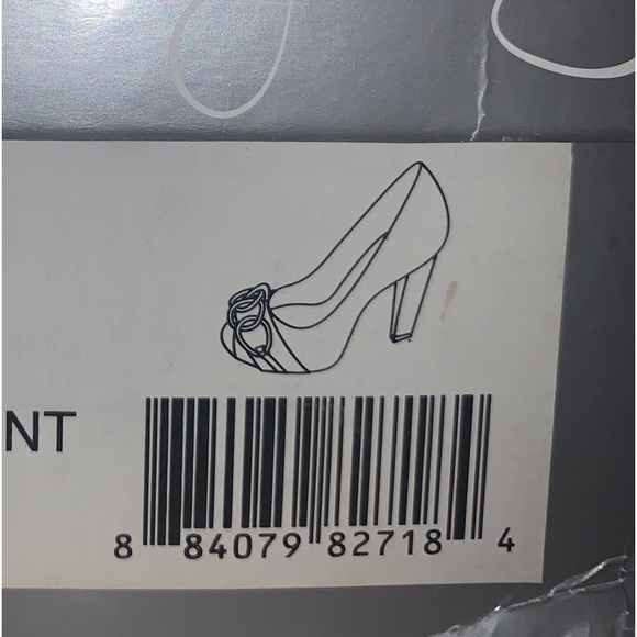 Jessica Simpson Dalia Carbon Iridescent Platform Heel sz 8.5 - Picture 7 of 7